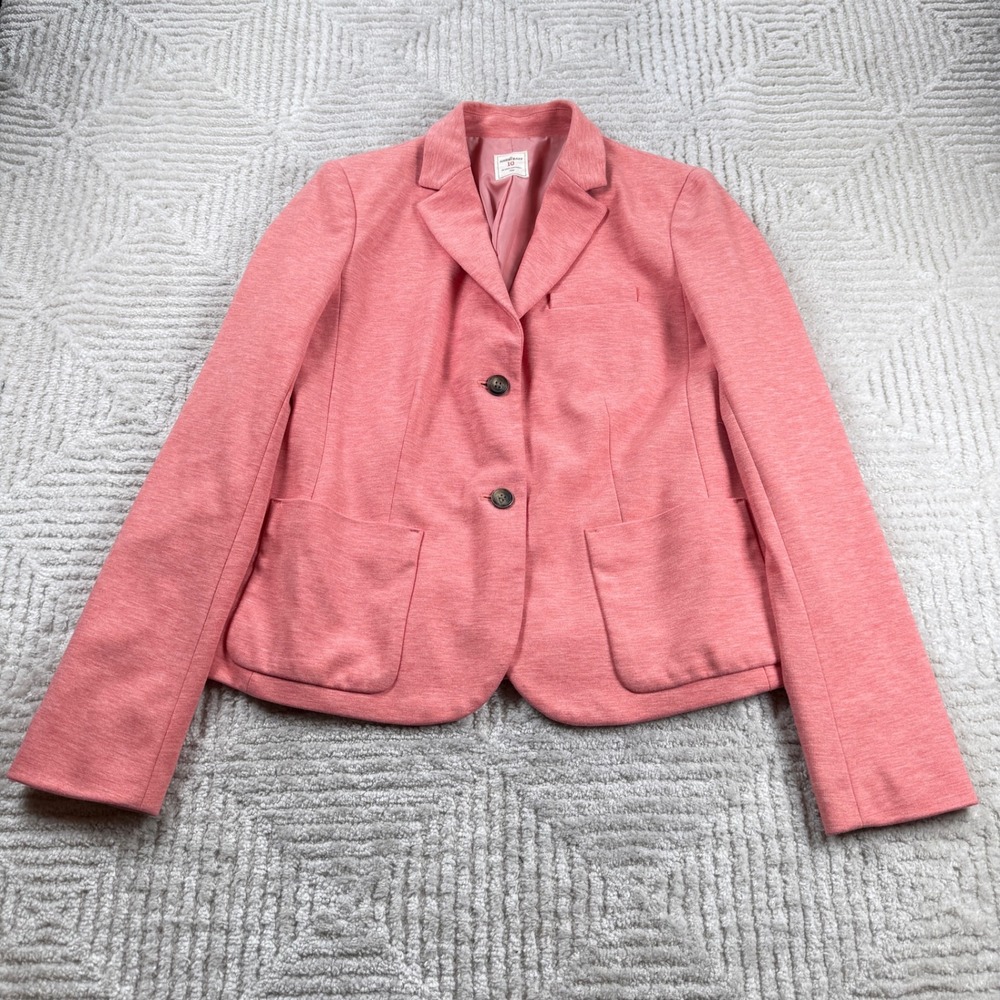 GAP Academy Blazer Women's 10 Heather Pink Professional Office Jacket Work Soft